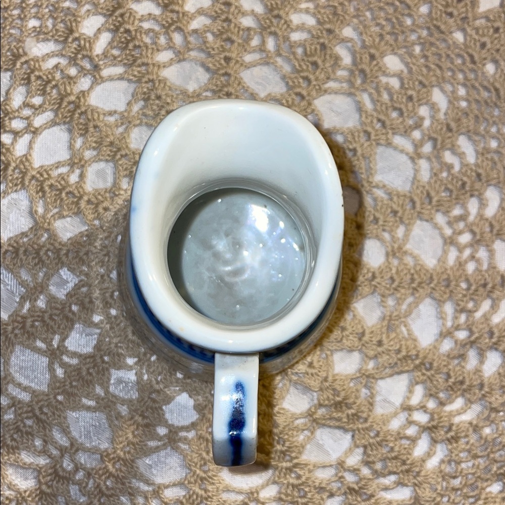 Vintage Blue and White Floral Mini Pitcher - Picture 5 of 5